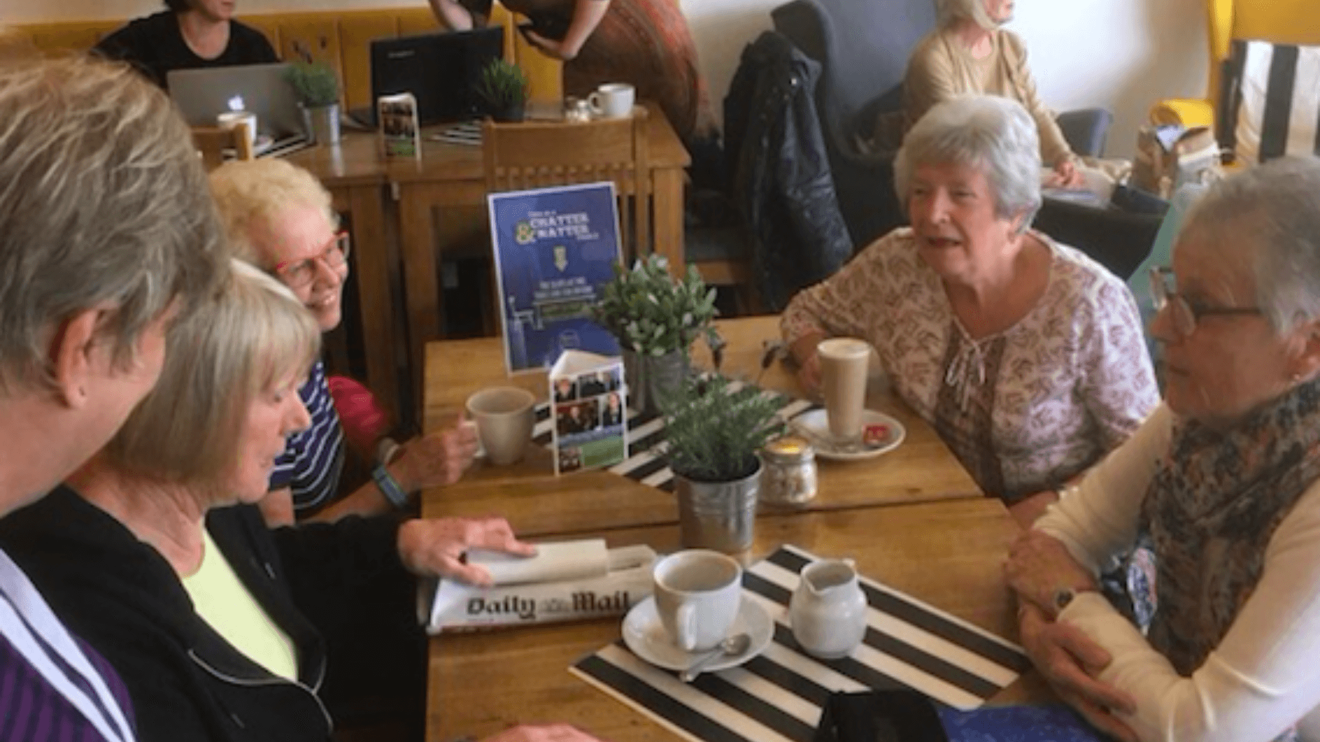 Friends having tea